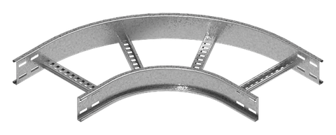 Ladder cable tray 90 degree bend
