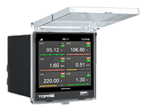 Panel-mount multi-channel data logger with colour display, supplied by Pioneer