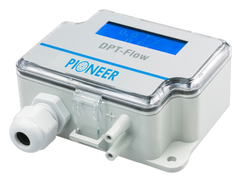 Pioneer DPT-Flow differential pressure air flow transmitter for ducts