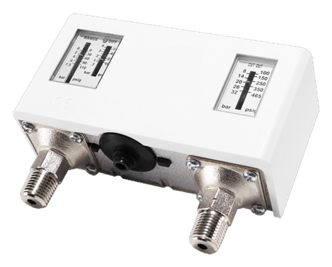 Pioneer dual pressure switch with two adjustable scales