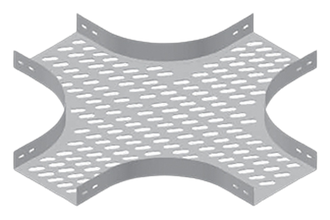Pioneer perforated cable tray four-way cross fitting